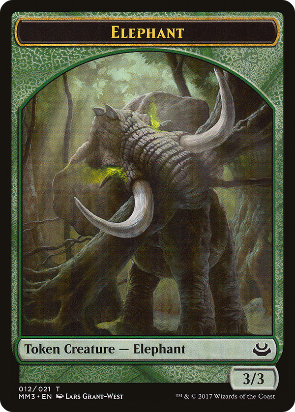 Elephant Token (MM3-012) - Modern Masters 2017 Tokens