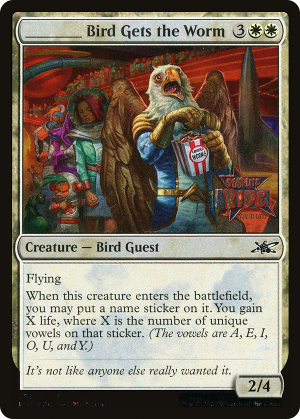 _____ Bird Gets the Worm (Galaxy Foil) (UNF-291) - Unfinity Foil