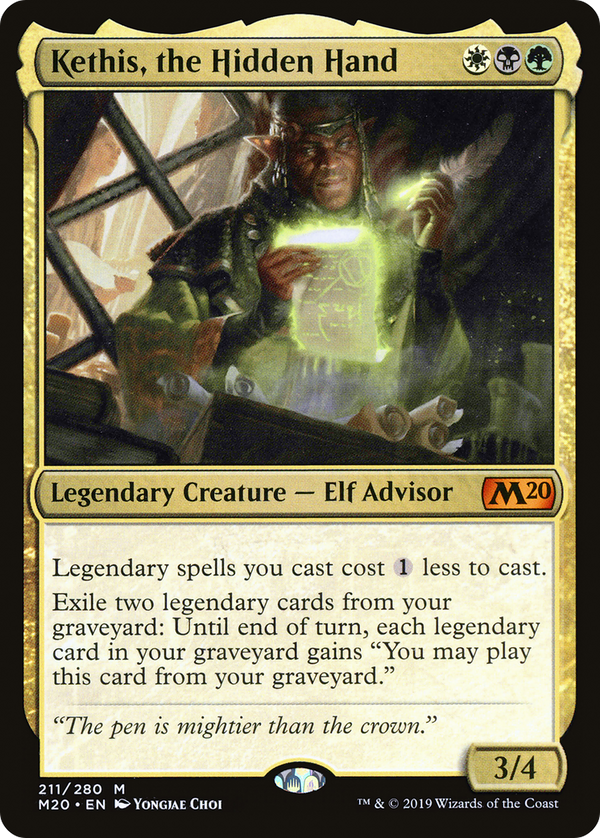 Kethis, the Hidden Hand (M20-211) - Core Set 2020 Foil
