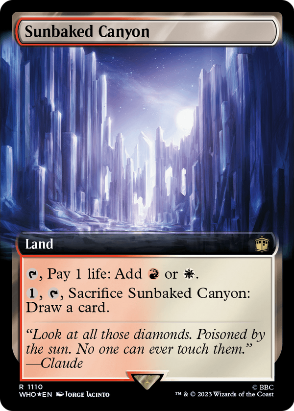 Sunbaked Canyon (Extended Art) (Surge Foil) (WHO-1110) - Doctor Who: (Extended Art) Foil