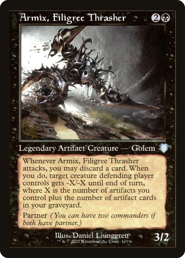 Armix, Filigree Thrasher (Retro Frame) (BRC-103) - The Brothers' War Commander