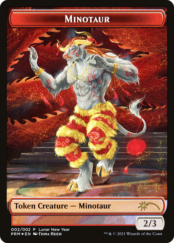 Minotaur Token (2021 Lunar New Year Promo) (UMP-002) - Year of the Ox 2021 Foil