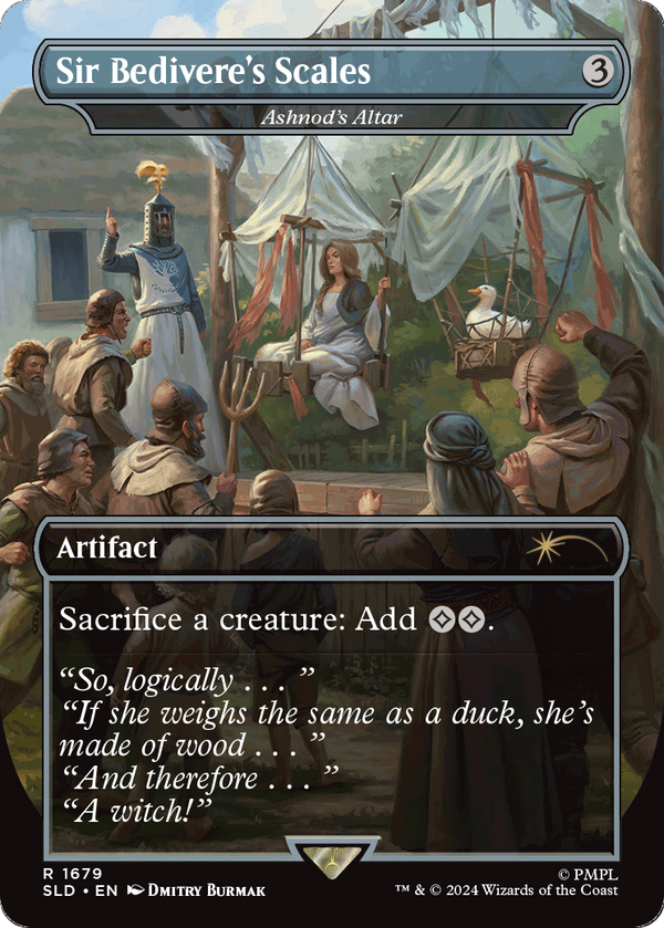 Ashnod's Altar (SLD-1679) - Secret Lair Drop / Sir Bedivere's Scales (Borderless) Foil