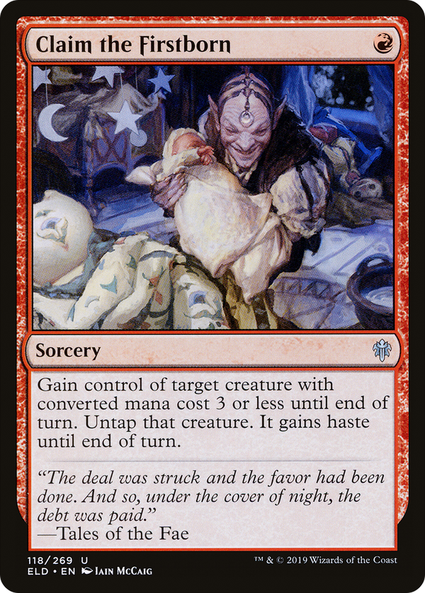 Claim the Firstborn (ELD-118) - Throne of Eldraine Foil