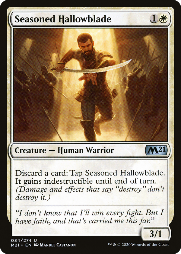 Seasoned Hallowblade (M21-034) - Core Set 2021