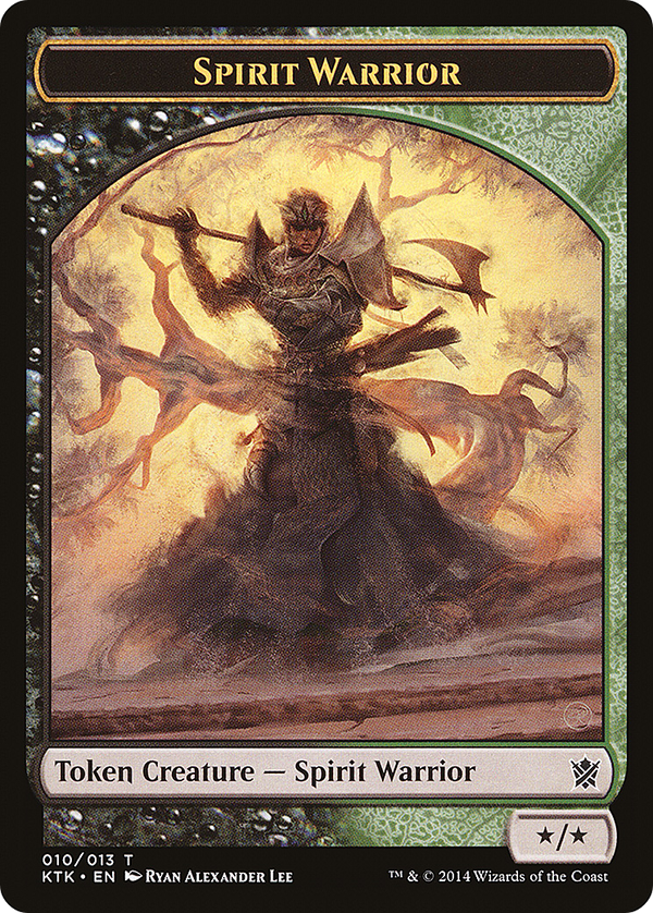 Spirit Warrior Token (KTK-010) - Khans of Tarkir Tokens