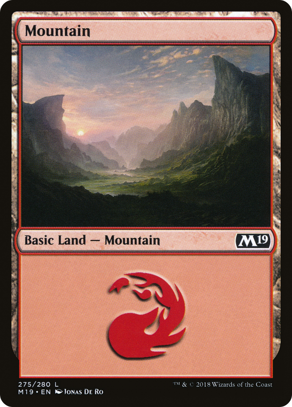 Mountain (275) (M19-275) - Core Set 2019 Foil