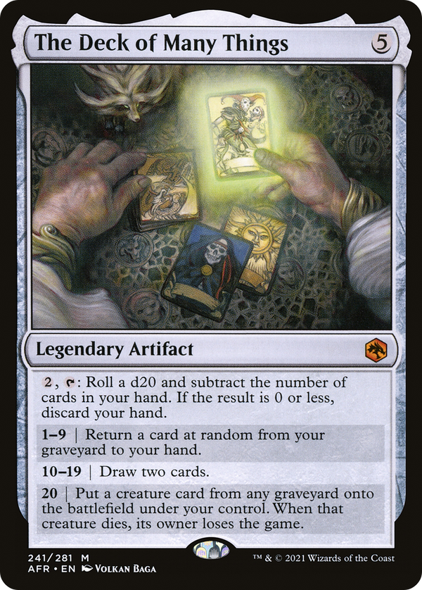 The Deck of Many Things (AFR-241) - Adventures in the Forgotten Realms Foil