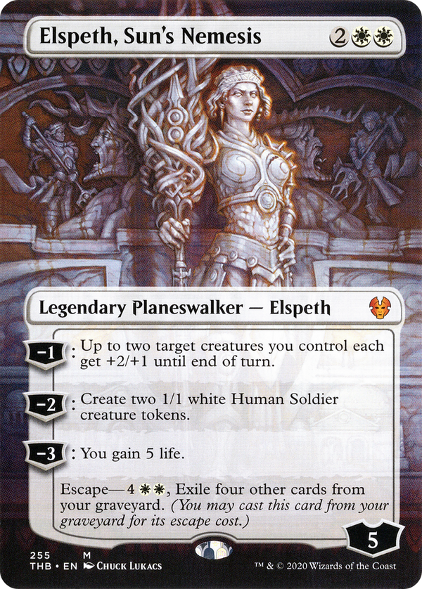 Elspeth, Sun's Nemesis (Borderless) (THB-255) - Theros Beyond Death