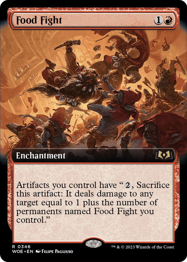 Food Fight (Extended Art) (WOE-346) - Wilds of Eldraine: (Extended Art) Foil