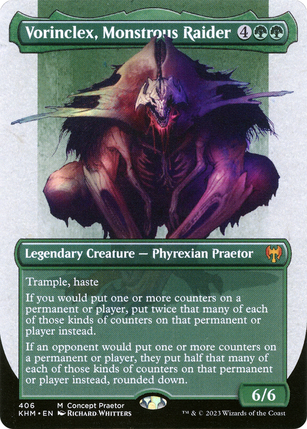 Vorinclex, Monstrous Raider (Concept Praetor) (ONE-406) - Kaldheim (Borderless)