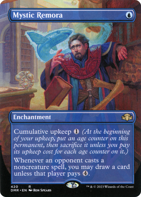 Mystic Remora (Borderless) (DMR-420) - Dominaria Remastered Foil