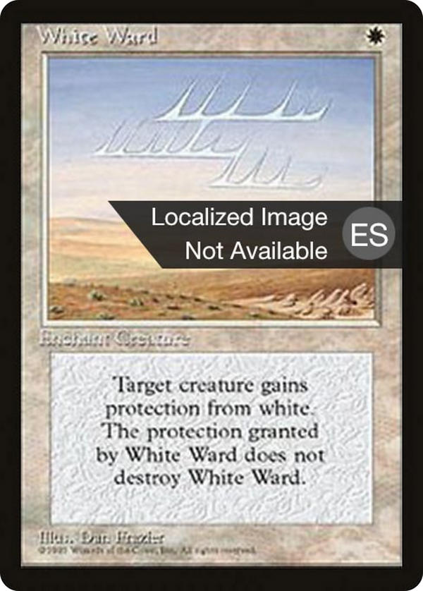 White Ward (4BB-) - Fourth Edition Foreign Black Border