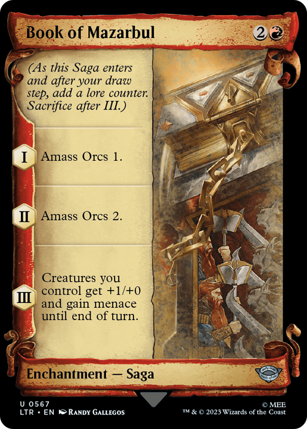 Book of Mazarbul (Showcase Scrolls) (LTR-567) - The Lord of the Rings: Tales of Middle-earth: (Showcase)