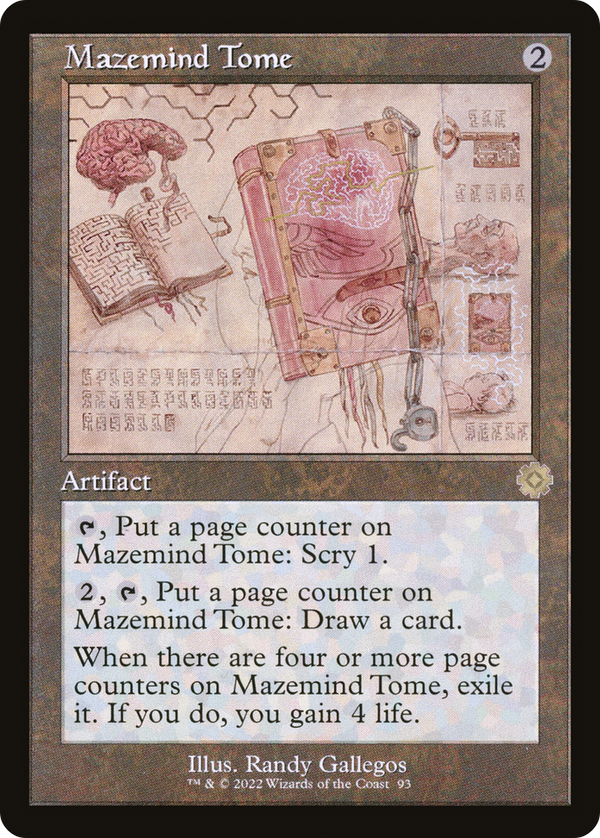 Mazemind Tome (Schematic) (BRR-093) - The Brothers' War Retro Artifacts Foil