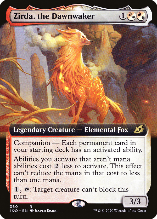 Zirda, the Dawnwaker (Extended Art) (IKO-360) - Ikoria: Lair of Behemoths: (companion, Extended Art) Foil