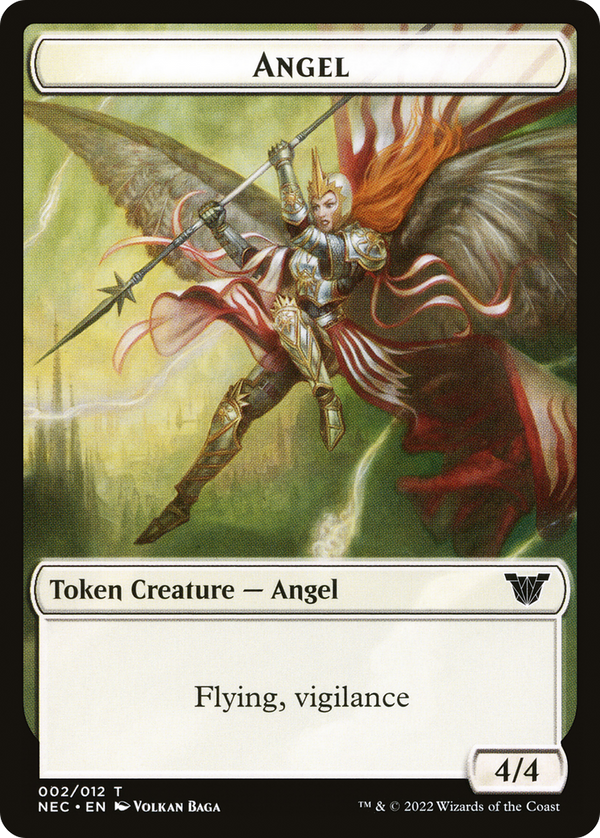 Angel (TNEC-002) - Neon Dynasty Commander Tokens