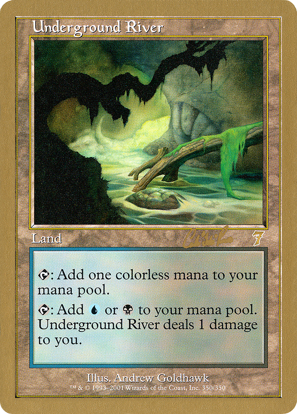 Underground River - 2002 Carlos Romao (7ED) (WCD-) - World Championship Decks 2002
