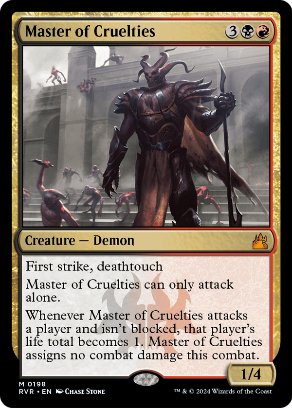 Master of Cruelties (RVR-198) - Ravnica Remastered Foil
