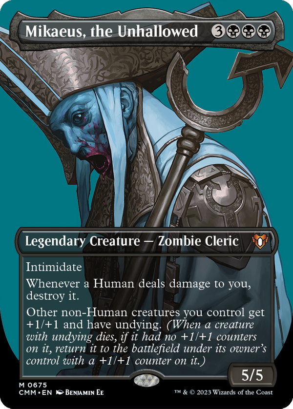 Mikaeus, the Unhallowed (Borderless) (CMM-675) - Commander Masters