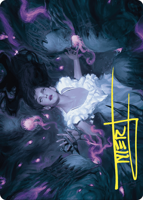 Neva, Stalked by Nightmares // Neva, Stalked by Nightmares (AWOE-030) - Wilds of Eldraine Art Series (Borderless) Foil