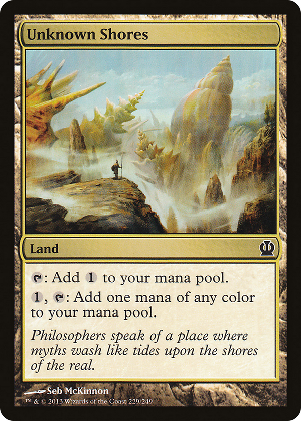 Unknown Shores (THS-229) - Theros Foil