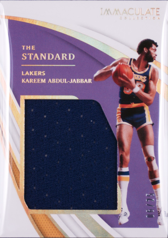 2020 Immaculate Kareem Abdul-Jabbar - The Standard Memorabilia