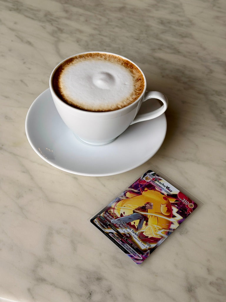 Cappuccino & Pikachu VMAX Card